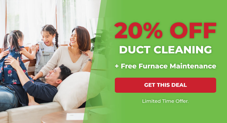 20 percent off duct cleaning plus free furnace maintenance